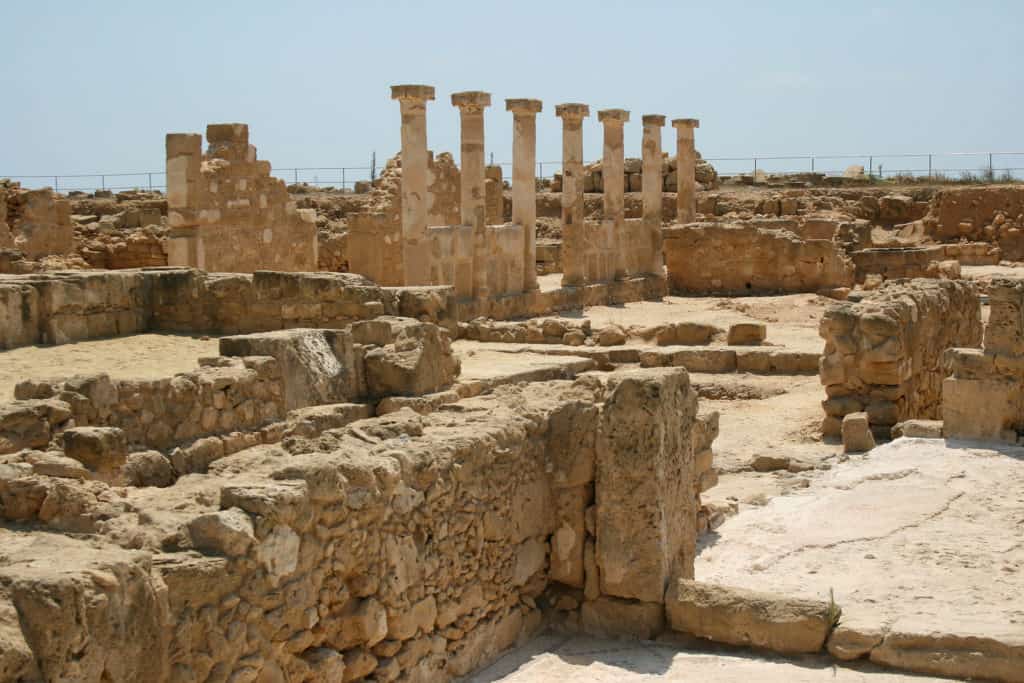 21641760 cyprus paphos kipr pafos The island of Cyprus is one of the largest islands in the world, as it occupies third place among the islands of the Mediterranean in terms of area. It is located on the trade route between three continents: Europe, Asia, and Africa.