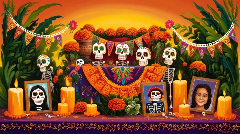 Leonardo Phoenix A vibrant and festive scene depicting the tra 1 1