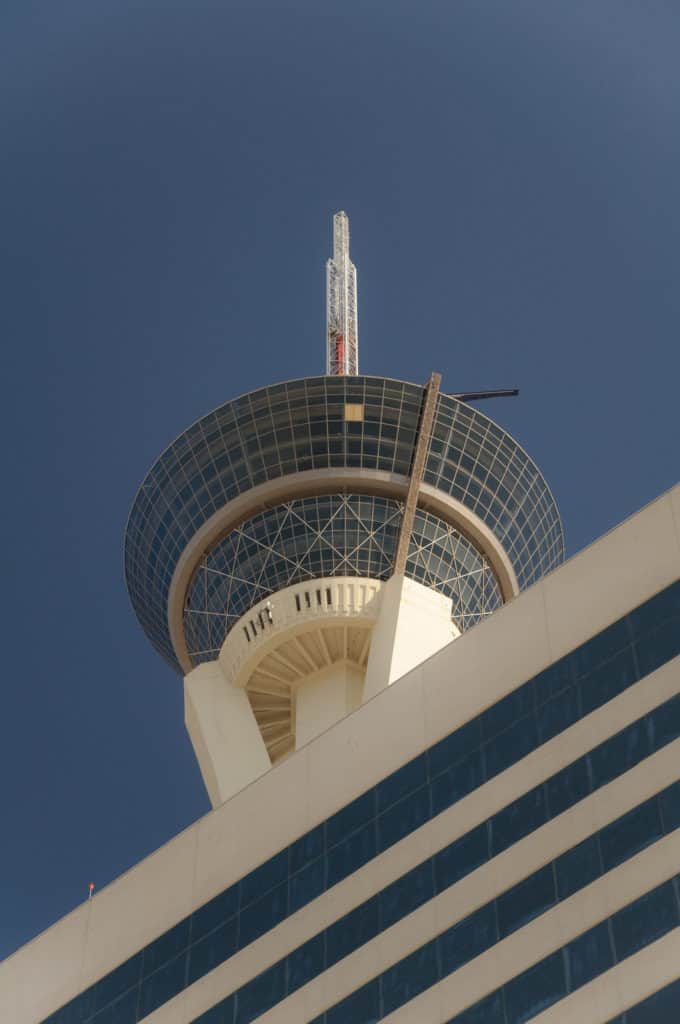 1378593 stratosphere tower Las Vegas is located in the state of Nevada in the United States of America. It borders Utah on the east, Arizona on the southeast, and California on the west. The city is located at an altitude of 613 metres above sea level. It is considered the only city in the country's west founded in the 20th century.