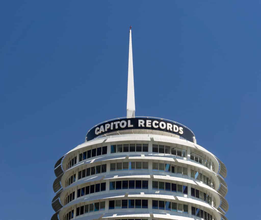 17388830 capitol records building Hollywood is one of the most famous cities in the world. It is the city of cinema and the symbol of the film industry in America and the whole world. There are many studios for photography and production of films and series in Hollywood. This makes Hollywood the gateway to fame for all-stars.