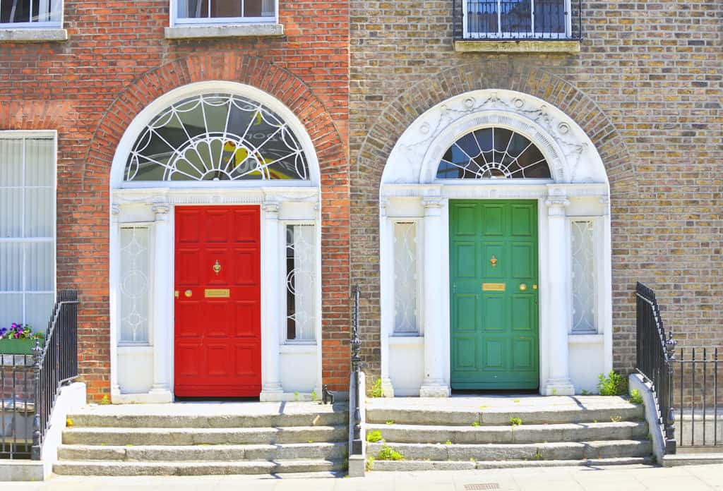 Unique Georgian doors in Dublin