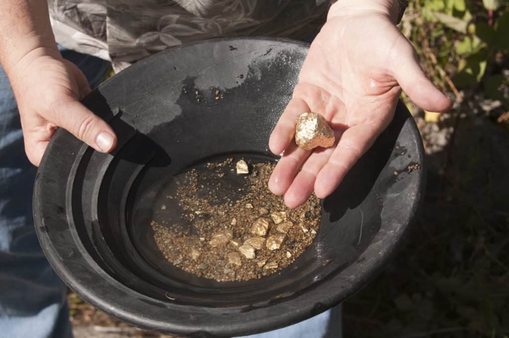 gold panning the luck of the Irish