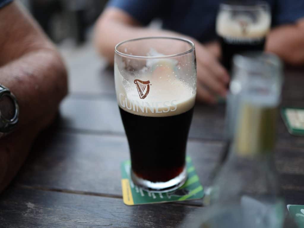Pint of Guinness pub Traditional Irish Drinks