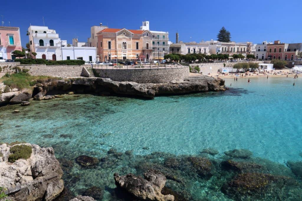Apulia seaside town - Santa Maria Al Bagno beach bay