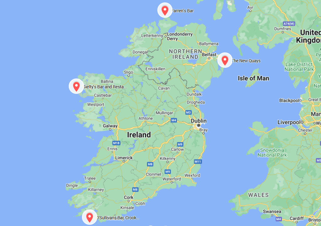 4 Compass Pubs in Ireland: A Great Guide To The Most Northerly, Easterly, Westerly, and Southerly Pubs in Ireland