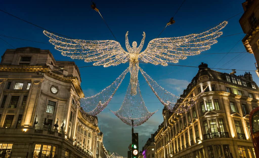 26163544 christmas lights display on regent street london 1 Christmas is just around the corner, and that magical festive spirit is in the air, especially in the Old Smoke city, London with its famous London Christmas Lights! During this time of the year, the capital’s streets turn into a real Christmas miracle.