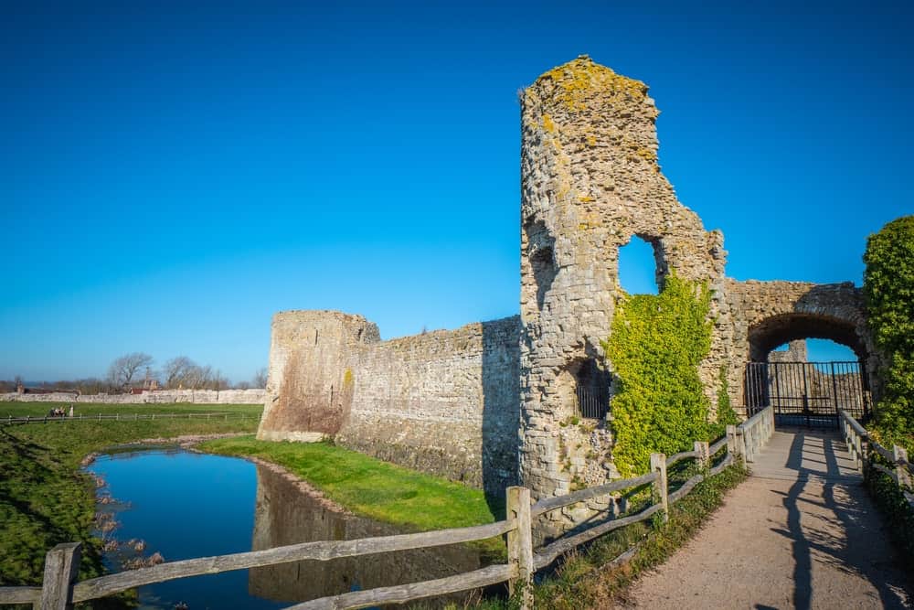 Pevensey Castle, Pevensey, East Sussex - abandoned castles in England