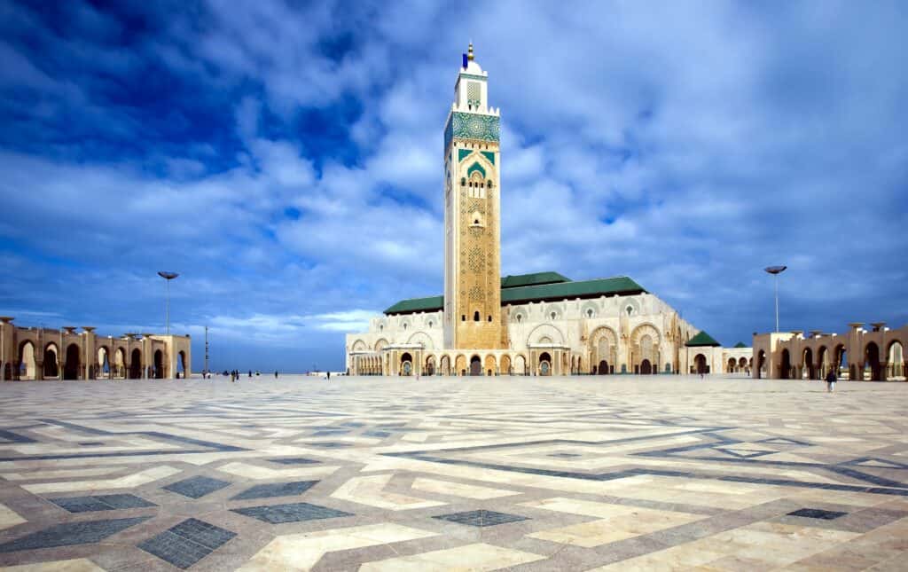 Hassan II Mosque in Casablanca min Africa! is a unique place on Earth that captivates the heart of all its visitors.