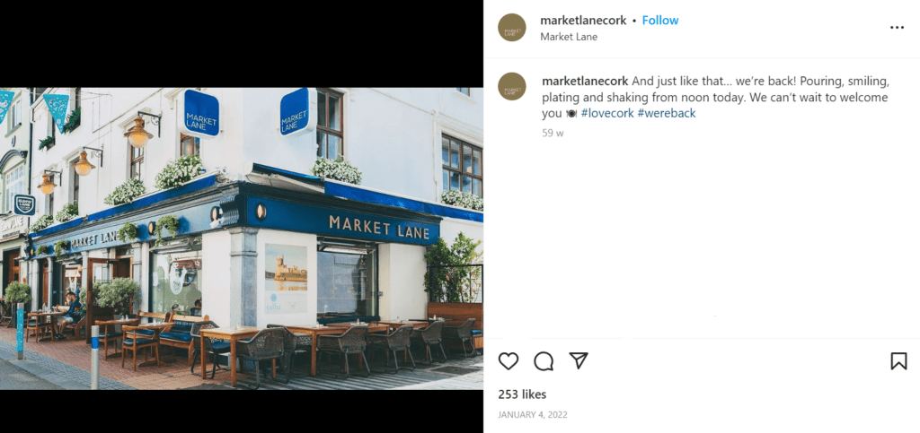 market lane cork We have complied a list of the best places to eat in Cork City so you never go hungry when walking alongside the banks of the River Lee.