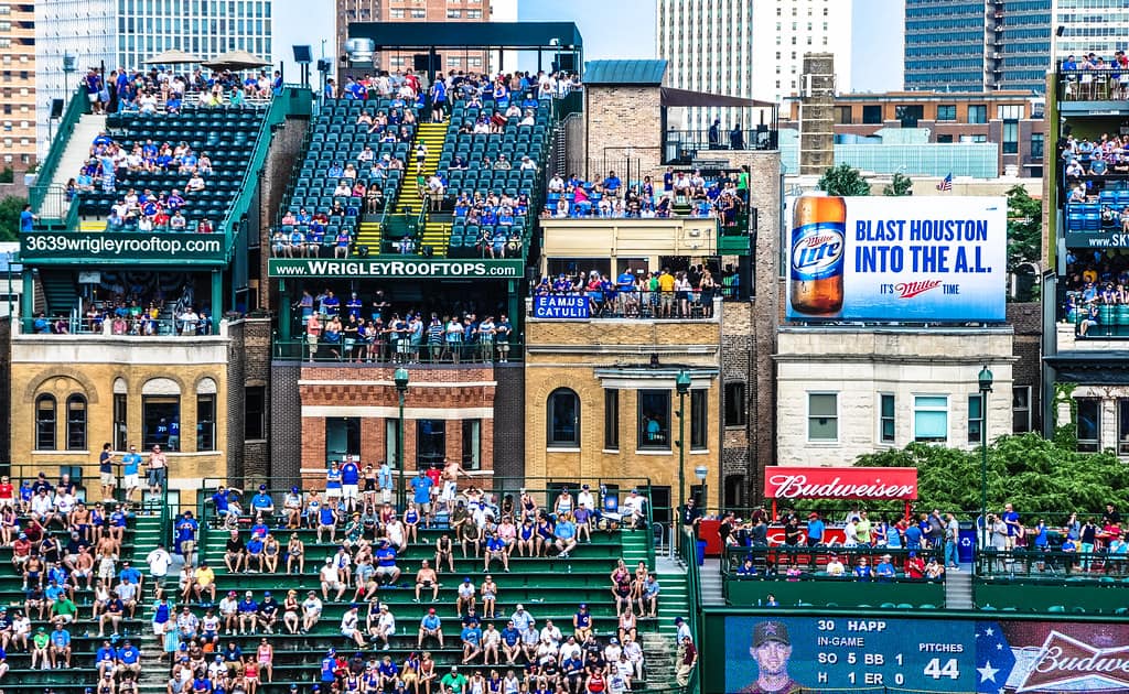 Chicago Cubs Baseball - Wrigley Rooftops