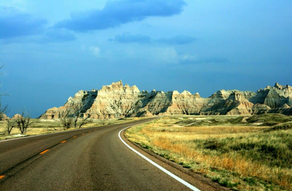 road trips in the USA - south dakota road