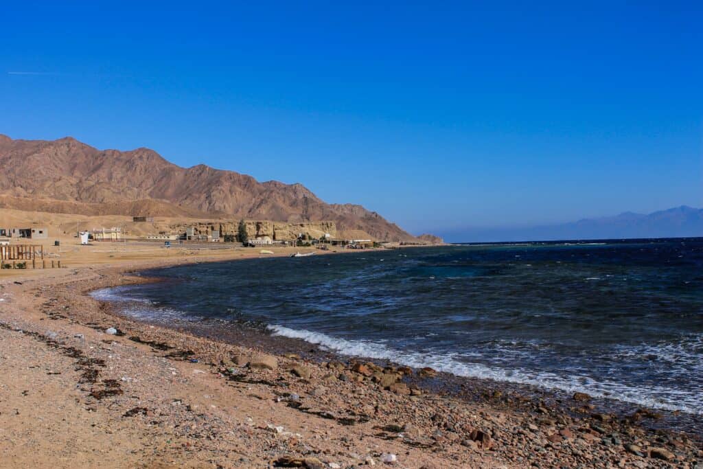 Dahab min South Sinai governorate is one of Egypt’s renowned touristic destinations. It is located in the southern part of Sinai Peninsula. Approximately 65 % of Egypt’s tourists visit south Sinai from all over the world. The numbers reach hundreds of thousands even after the COVID-19 outbreak in 2020.