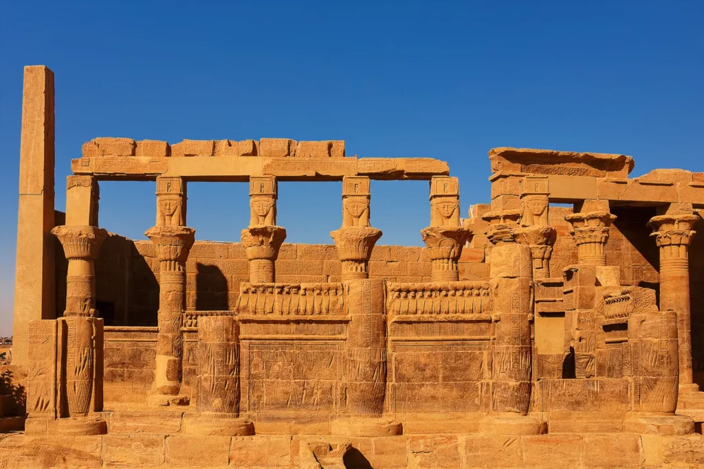 9302952 the philae temple The following is a sample itinerary that provides an overview of the Luxor and Aswan cruise. Itineraries can vary depending on the cruise company, the trip duration, and your personal preferences.