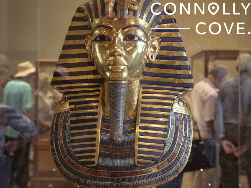 The Gold Mask of Tutankhamun in the Egyptian Museum in Cairo