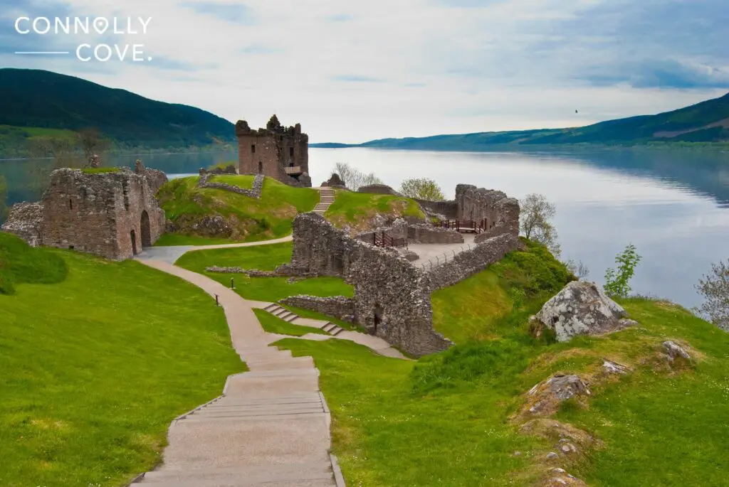 Day Trip to Scotland from London - Urquhart Castle looms majestically over Loch Ness