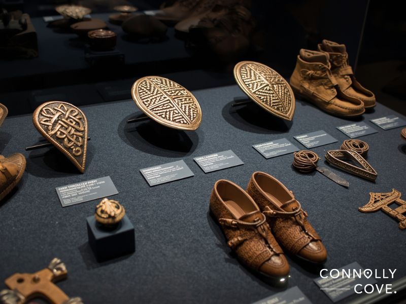 Irish Vikings artifacts displaying Norse and Celtic design fusion from National Museum of Ireland