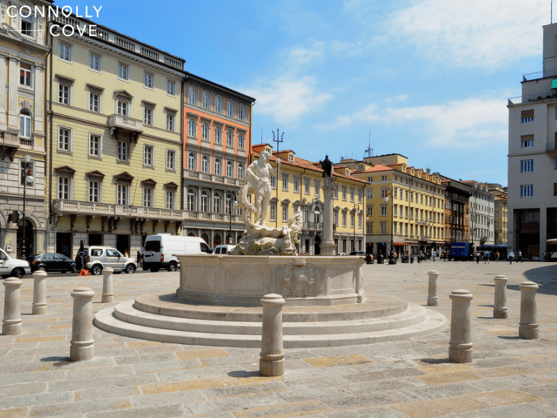 Piazza Unite D'Ilatia in Trieste Italy