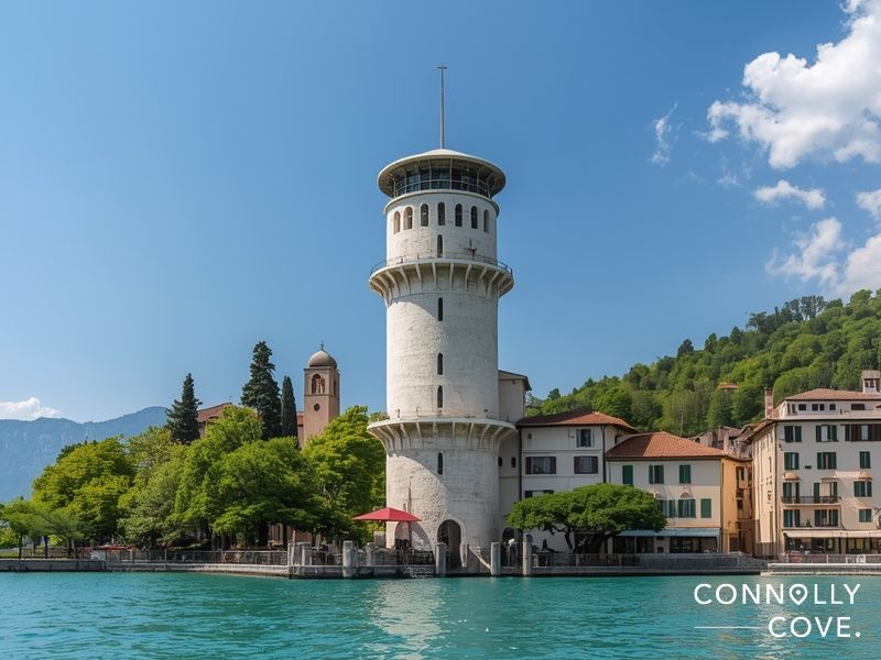 Mario Botta's modern church in Campione d'Italia Italian enclave surrounded by Switzerland