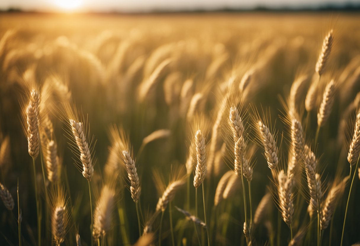 Lughnasadh Festival - Fields of golden wheat sway in the warm summer breeze. A bountiful harvest is ready for gathering. The sun shines brightly, marking the start of Lughnasadh