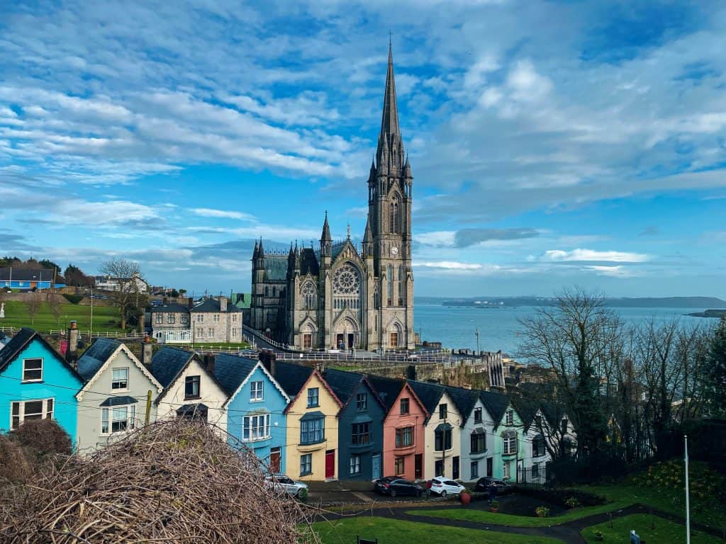 A beautiful photo of a cathedral in County Cork, Ireland in spring