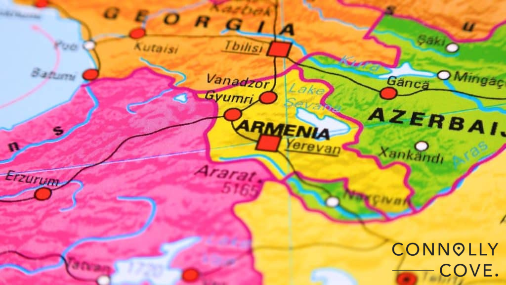 Armenia Western Asia Region on the map