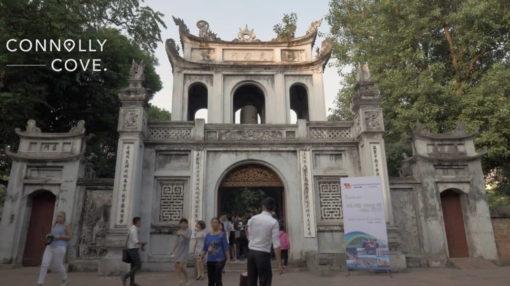 Gate of the Temple of Literature in Hanoi