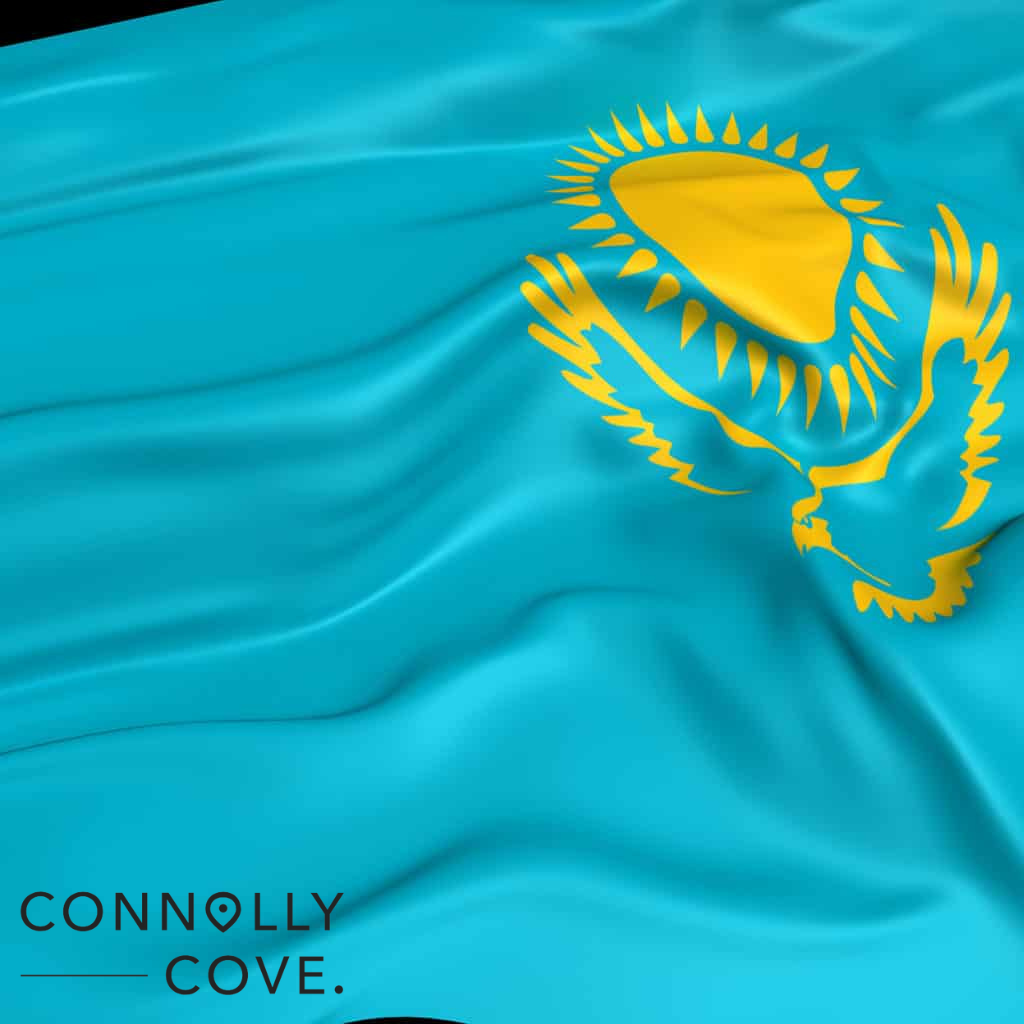 Kazakhstan Flag Central Asia
