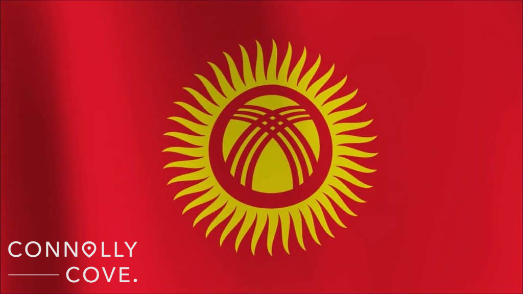 Kyrgyzstan Flag Central Asia