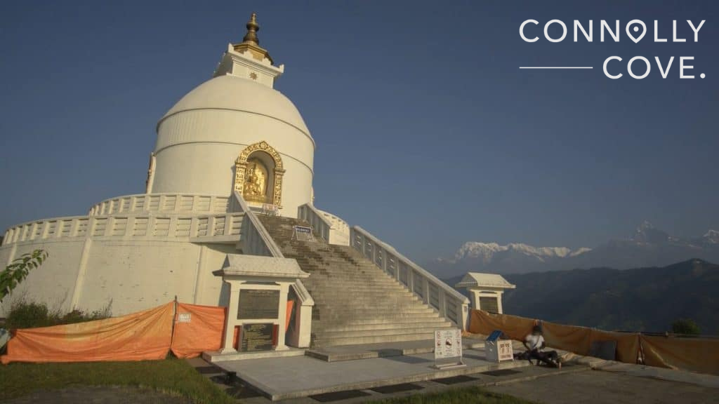 Shanti Stupa World Peace Pagoda in Pokhara Nepal