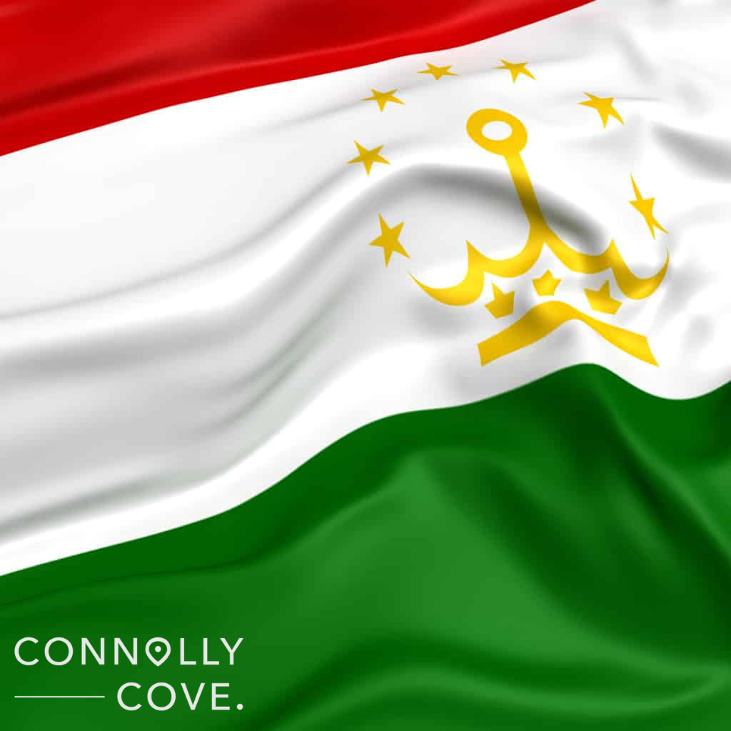 Tajikistan Flag Central Asia