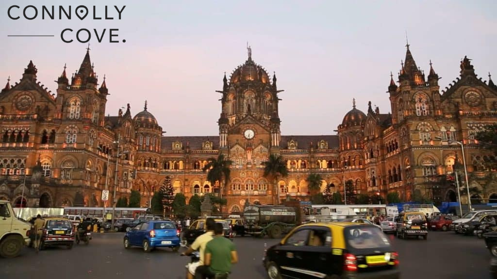 The Train Station in Mumbai India South Asia Region