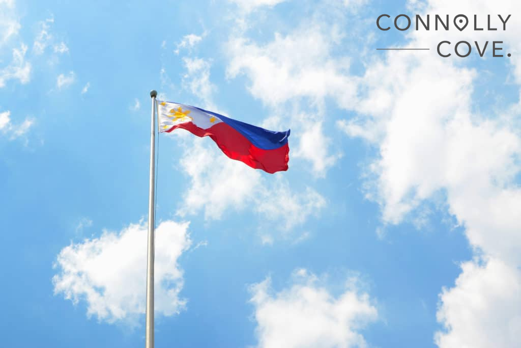 The flag of the Philippines at Luneta Rizal Park