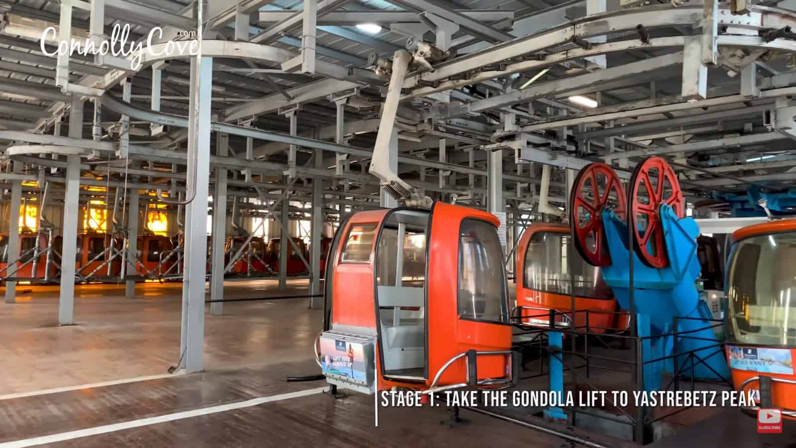 Take the gondola lift to Yastrebets Peak