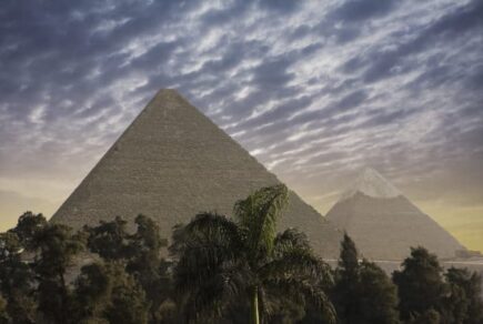 The Pyramids of Giza, Cairo, Egypt