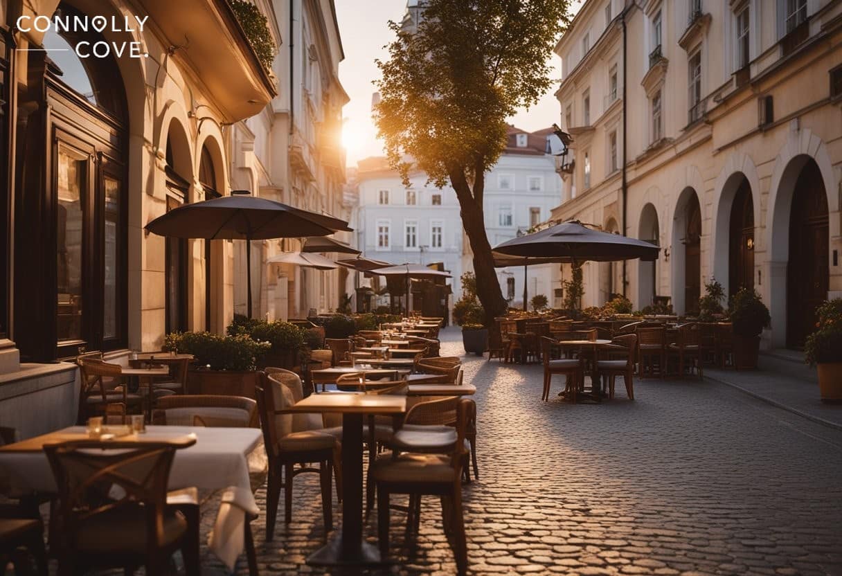 Before Trilogy, Sunrise over Vienna's historic architecture
