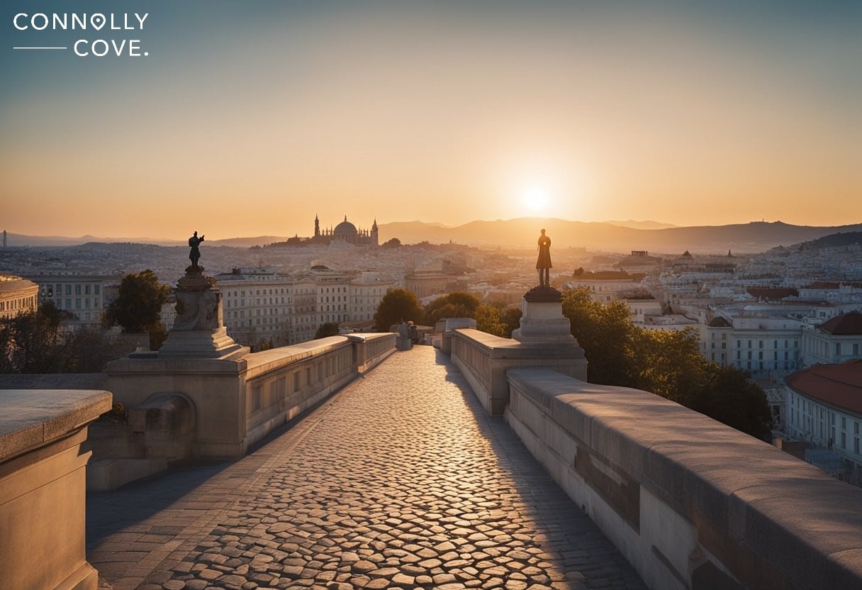 Before Trilogy, The sun rises over the historic streets of Vienna