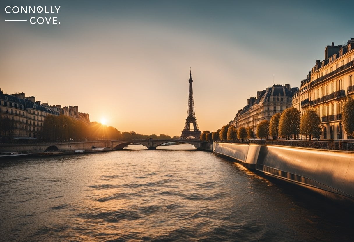 Before Trilogy, The sun sets over the Seine