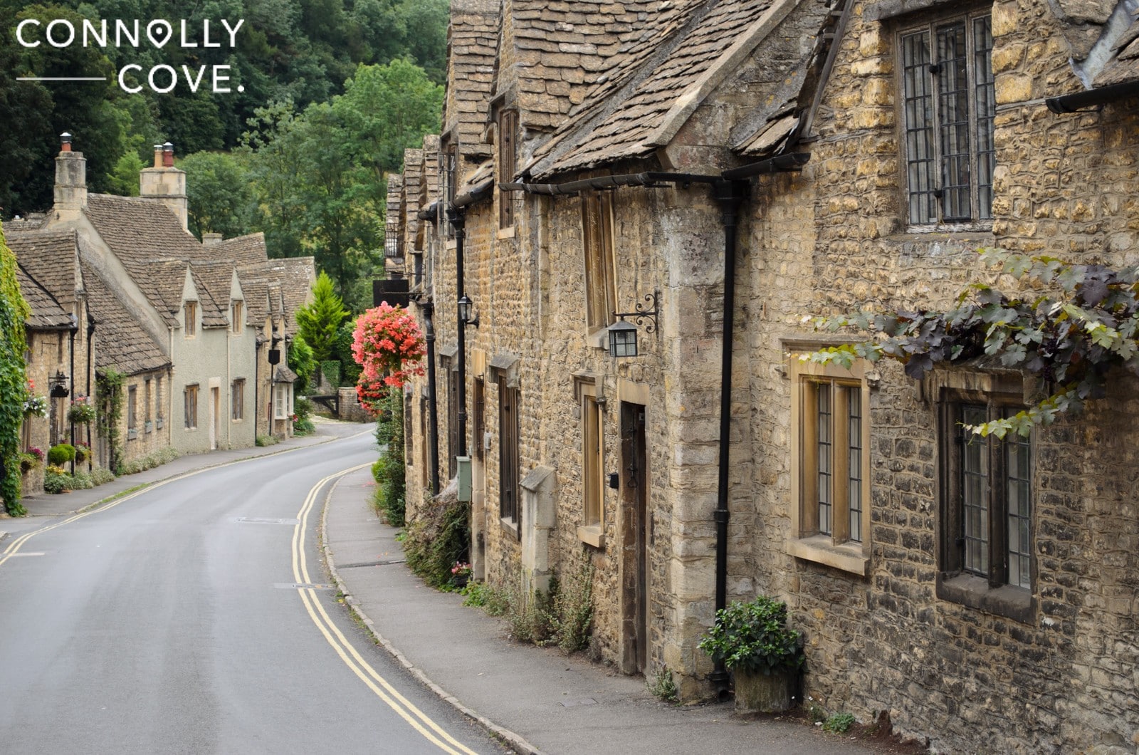 Best UK Villages to Visit in Winter, Serene film-like view of Castle Combe in Wiltshire