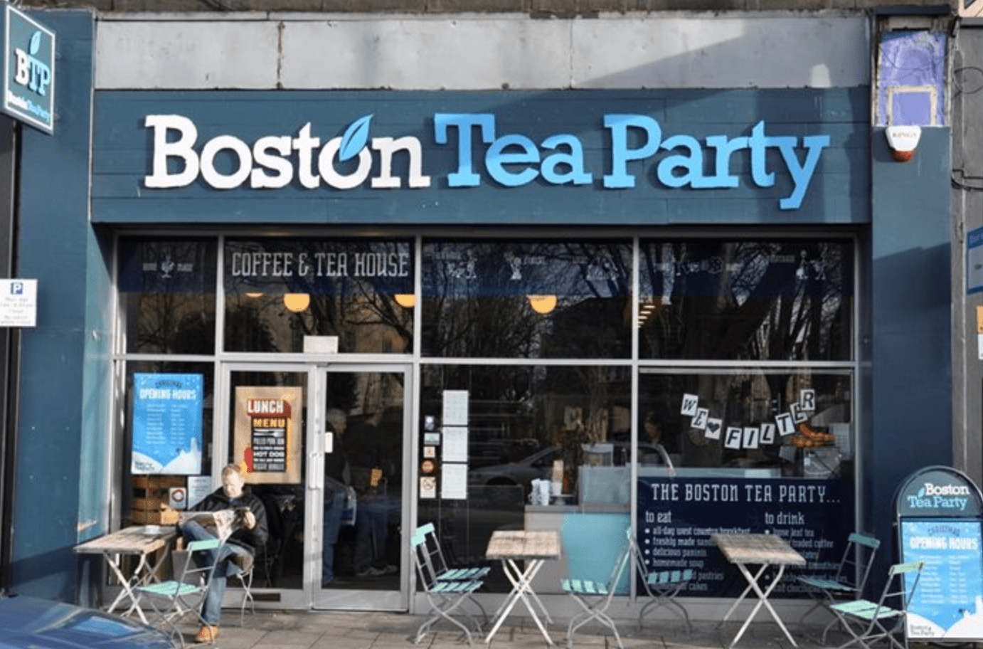 The store front of Boston Tea Party