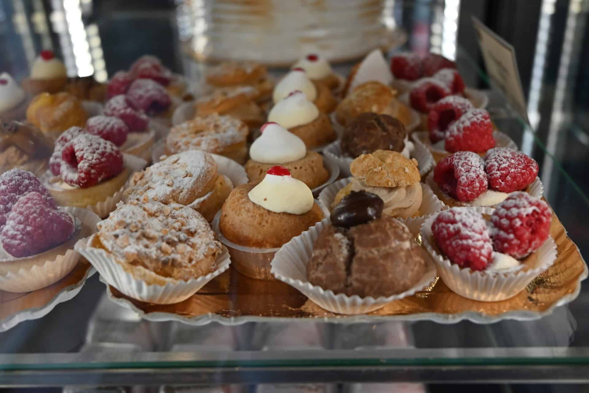 Delicious pastries at a bakery in Strasbourg