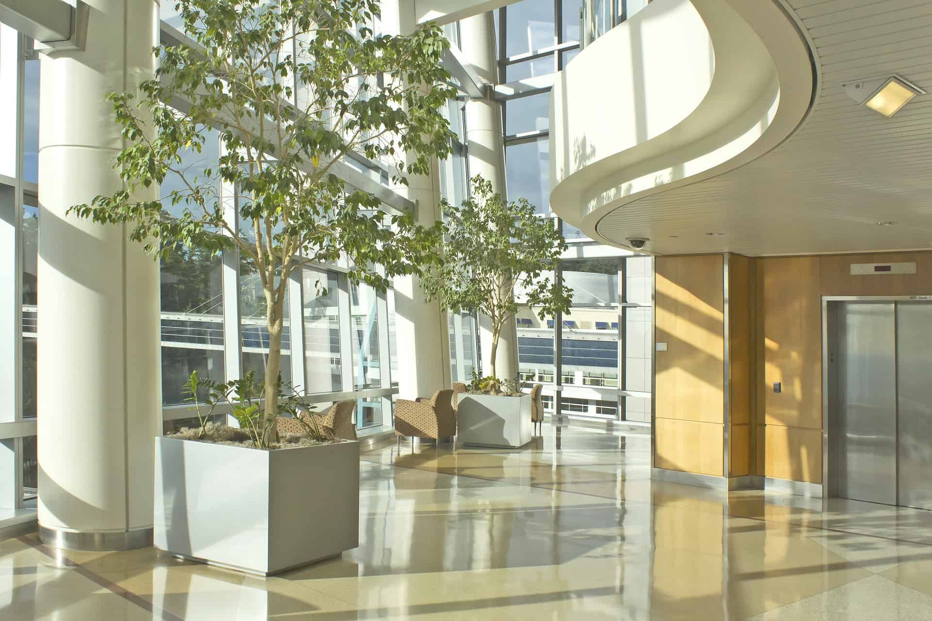 Interior design of a luxury hotel