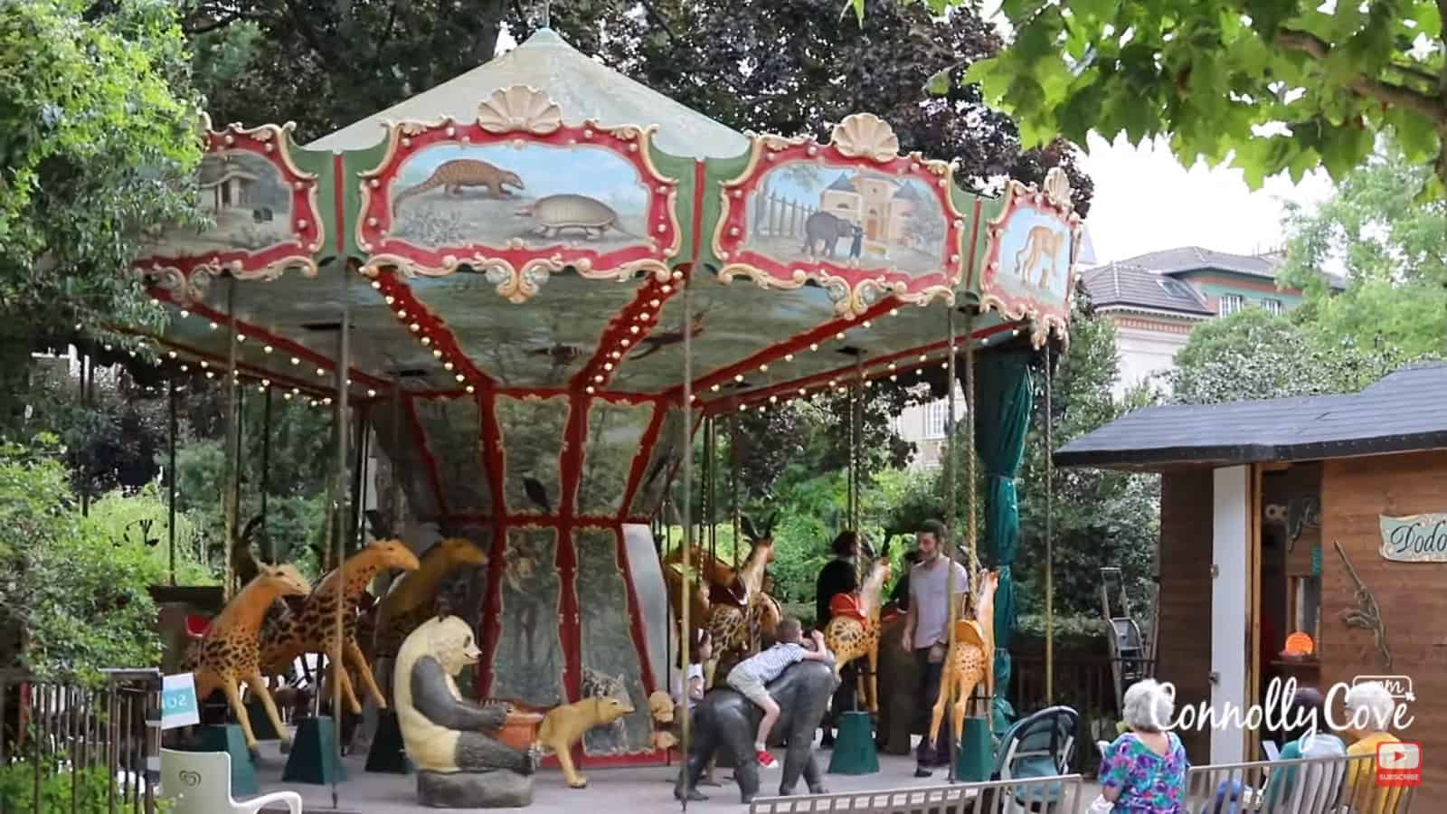 Kids' carrousel in the Jardin in Plantes