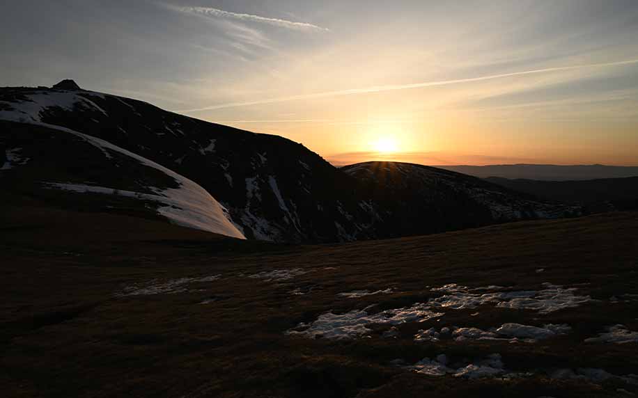 view of the sun rising over les basses vosges