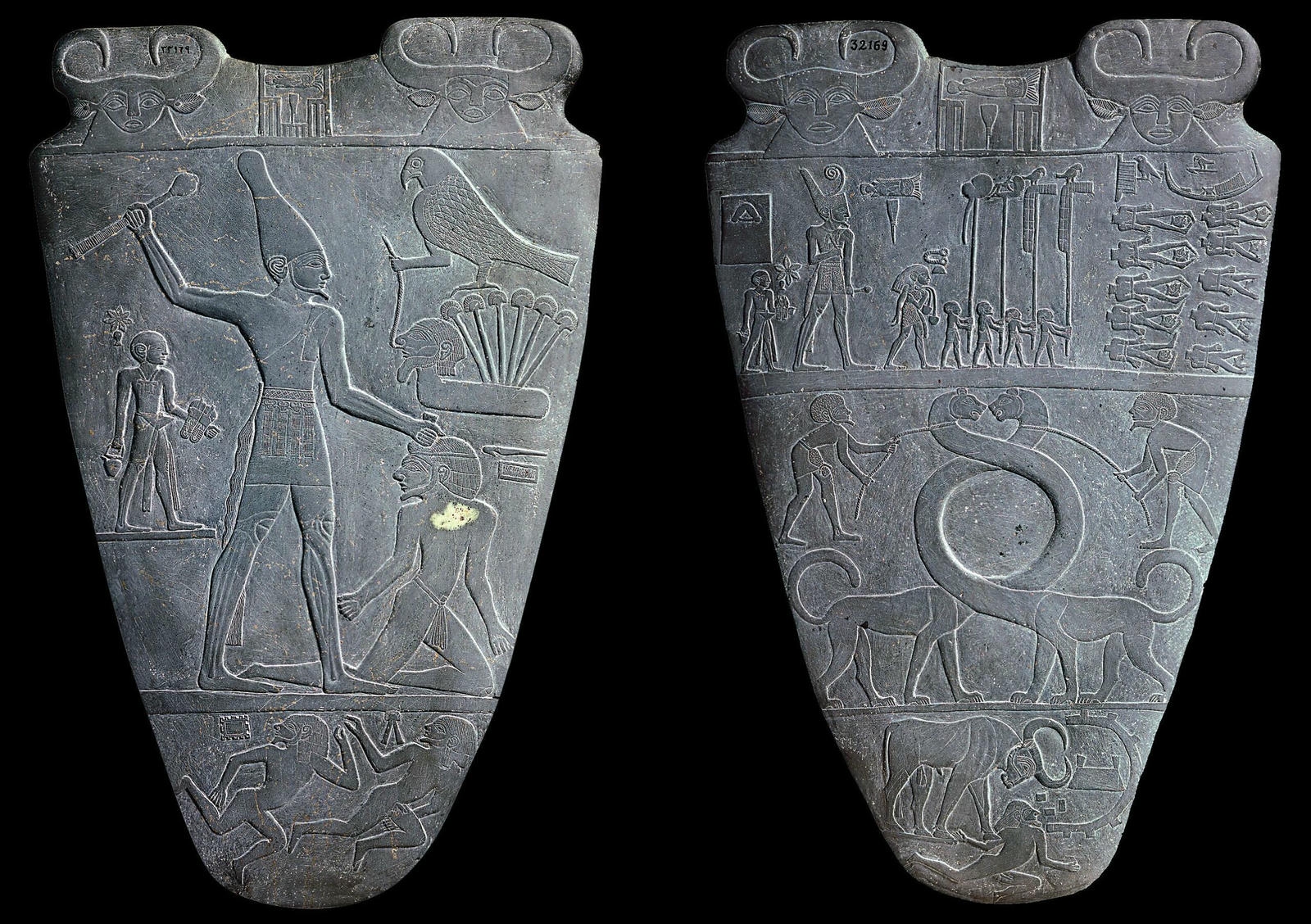Narmer Palette at the Egyptian Museum, Cairo