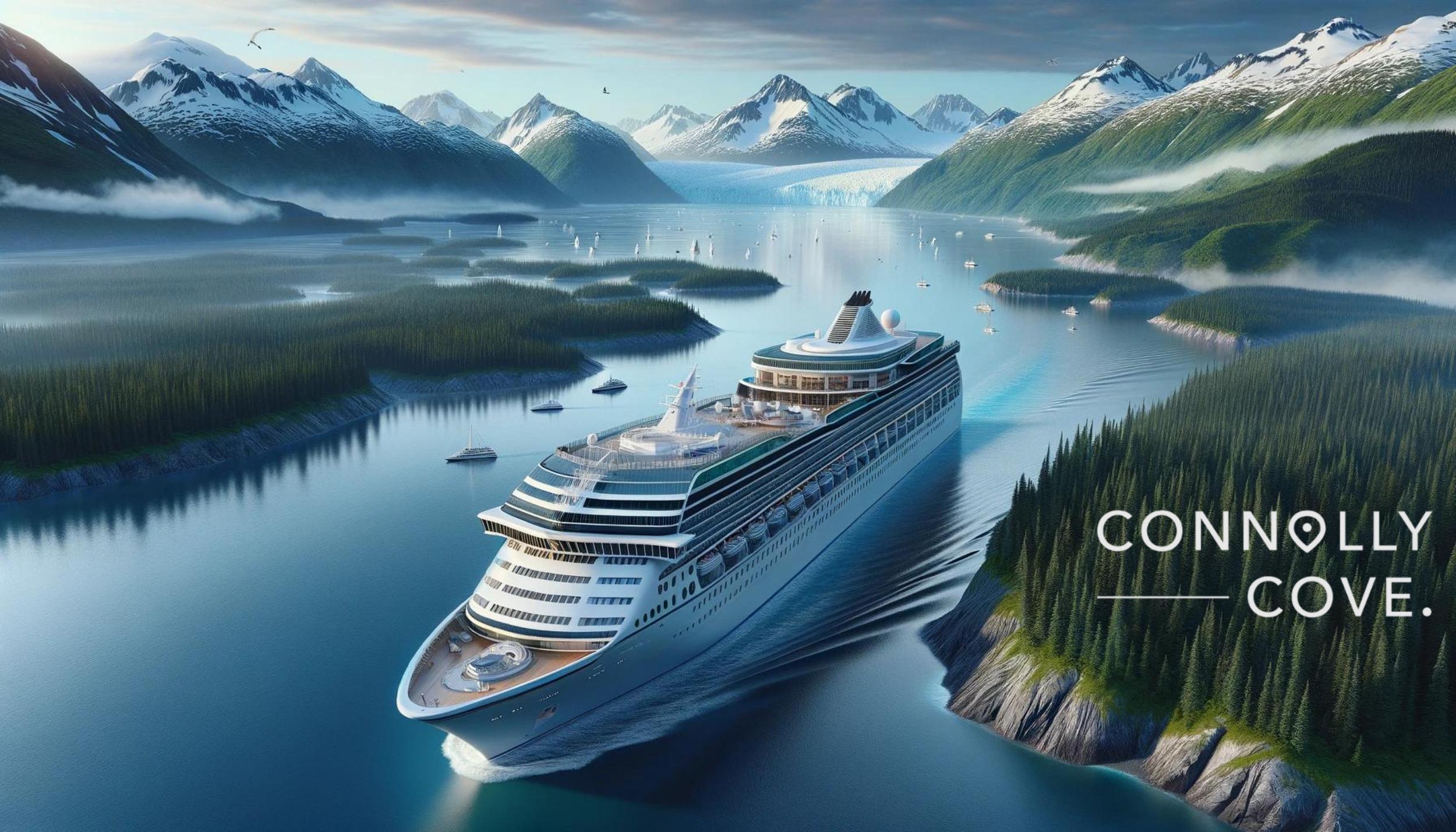 Cruises around North America are very popular with tourists.