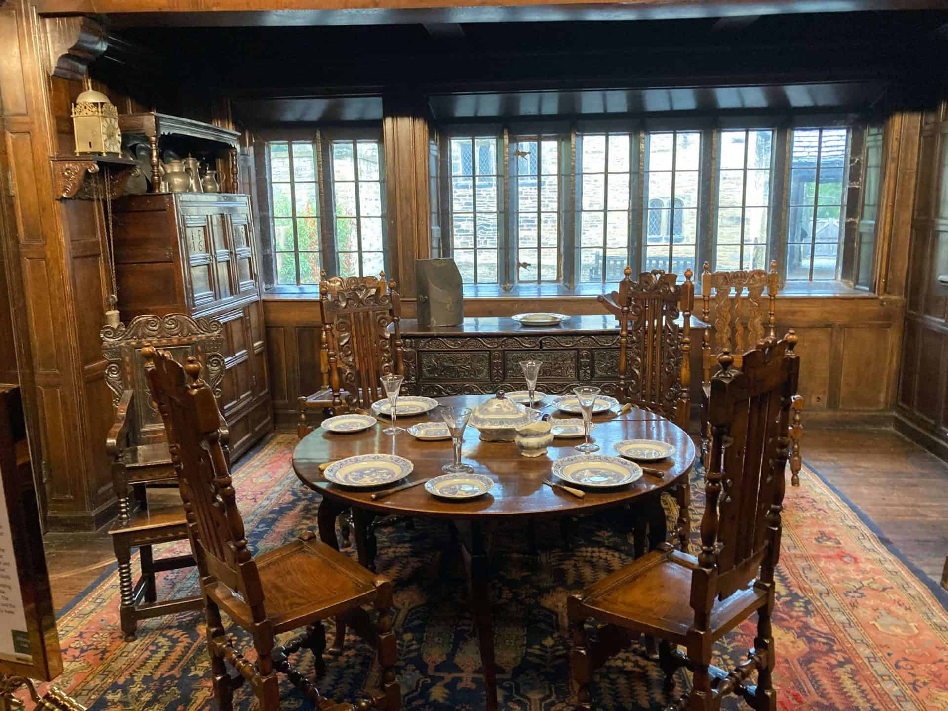 The remodeled dining room in Shibden Hall