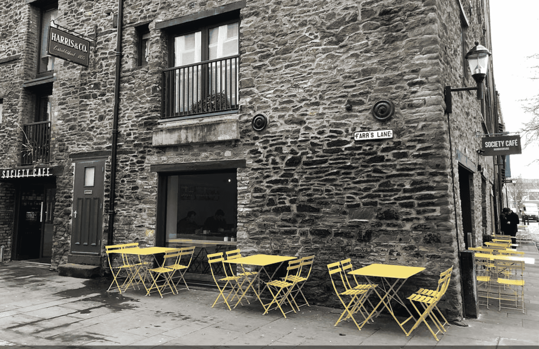 Exterior of Society Cafe in Bristol England