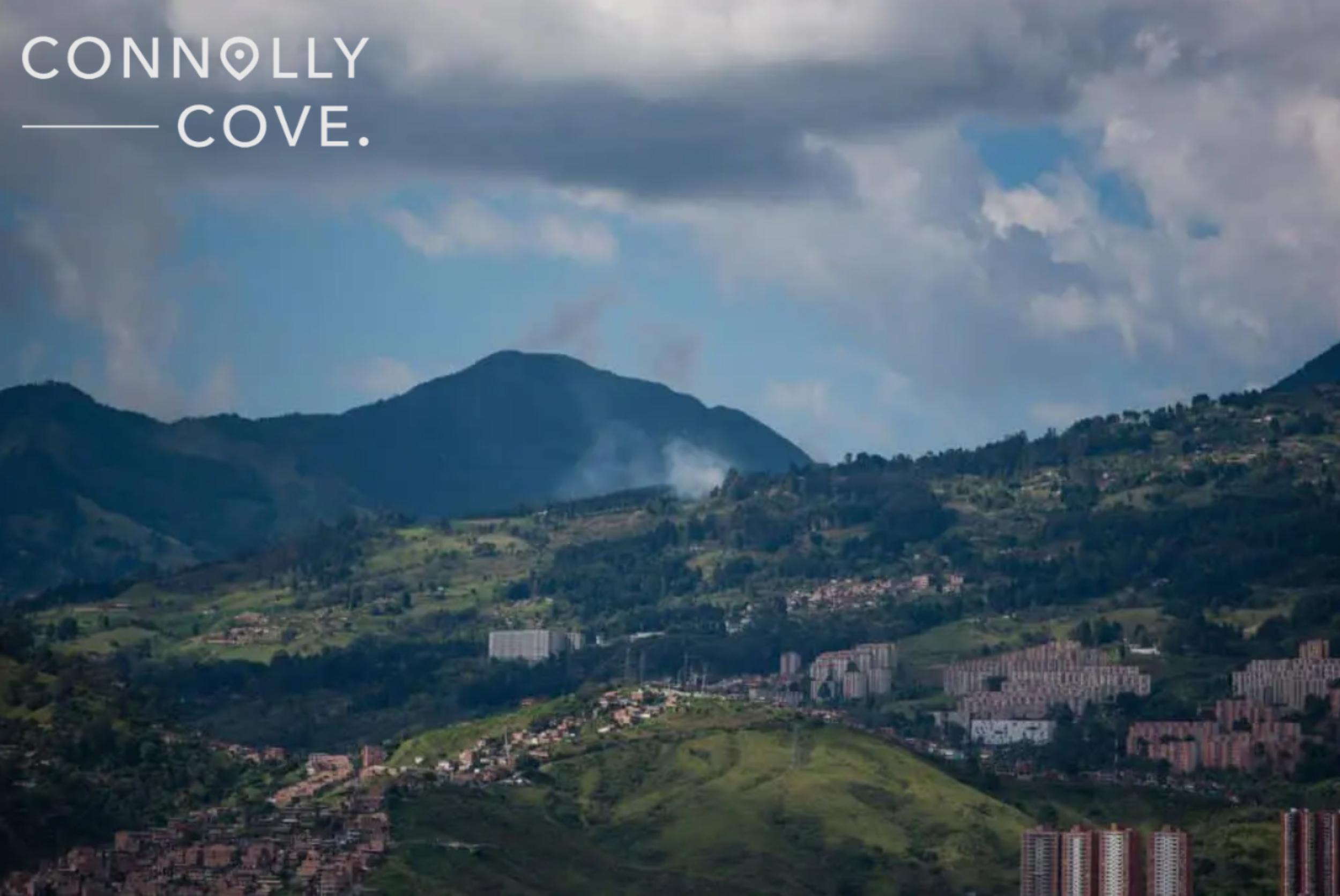 Rolling Hills near the village of Bogota, Colombia.