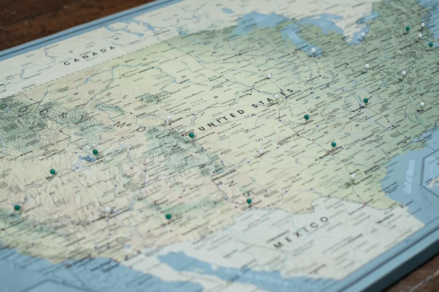 States in America Map