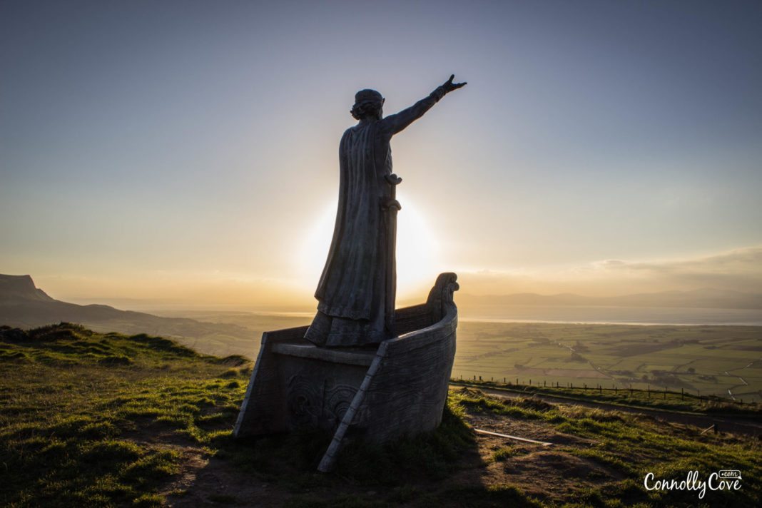 Statue of Manannán mac Lir-Gortmore Viewing Point on Binevenagh Mountain - Limavady - County Derry/Londonderry